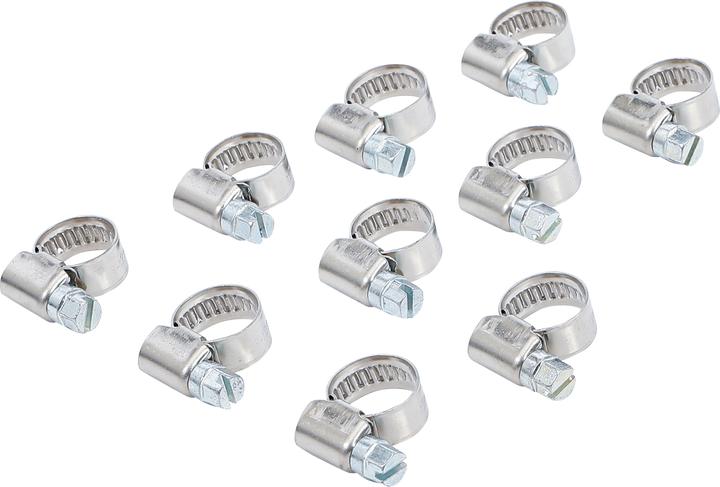 Actual product image BGS Hose Clamps Stainless 8 x 12 mm 10 pcs. (Hose clamp, 12 mm)