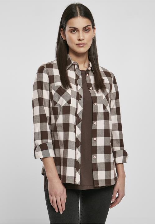 Immagine prodotto Urban Classics Camicia da donna in flanella a quadri risvoltati (M)