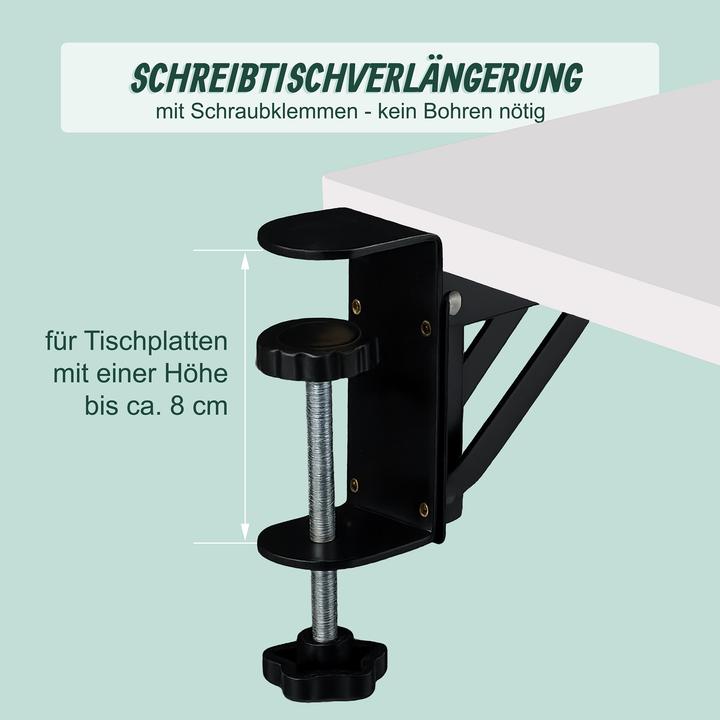 Produktbild Relaxdays Schreibtischverlängerung zum Anklemmen