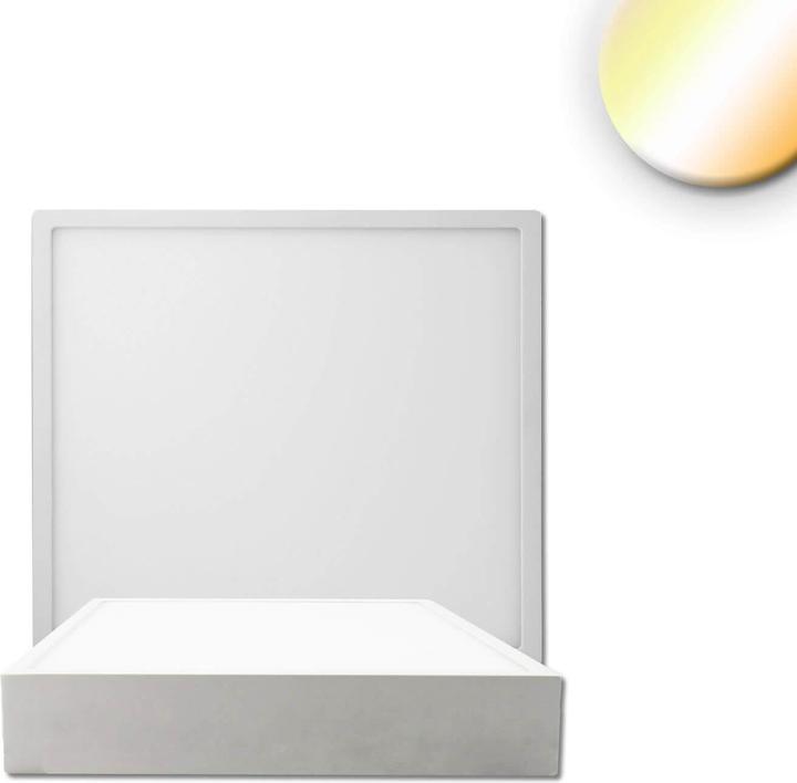 Produktbild Isoled LED Deckenleuchte PRO weiss, 8W, 120x120mm, ColorSwitch 2700/3000/4000K, dimmbar