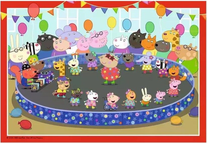 Actual product image Ravensburger Children's puzzle 12004018 - Party time! - 2x24 pieces Peppa Pig puzzle for children from 4 (24 pieces)