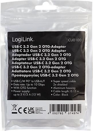 Valori nutrizionali e ingredienti LogiLink Controllo (0.20 m, USB 3.2 Gen 2)