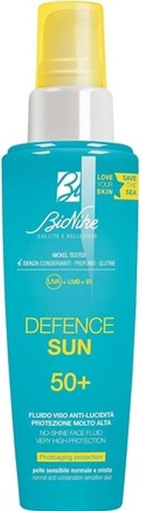 Actual product image BioNike Defence Sun Anti-Lucidity Sun Fluid SPF 50+ for Sensitive and Intolerant Skin 50ml (SPF 50, 50 ml, 0.05 g)