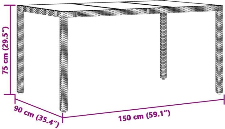 Produktbild vidaXL Garten Essgruppe