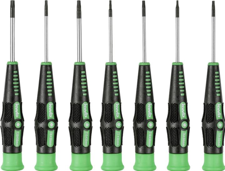 Actual product image kwb Professional precision screwdriver set 7 pcs. (Torx (TX))