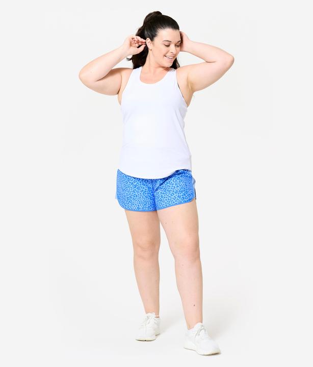 Immagine prodotto Domyos Shorts kurz leicht - blau Leo-Print (L)