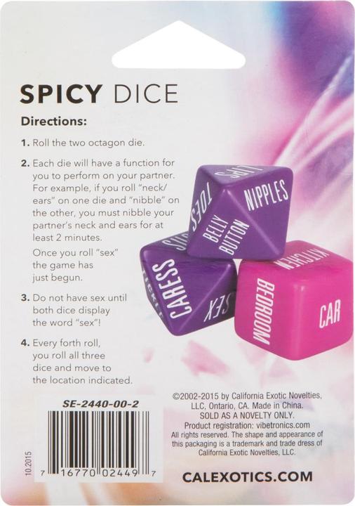 Actual product image CalExotics Spicy Dice (Dice games, English)