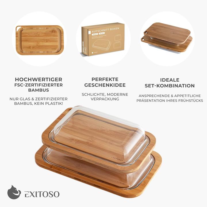 Actual product image Exitoso 2er-Set Aufschnittboxen (2.50 l)