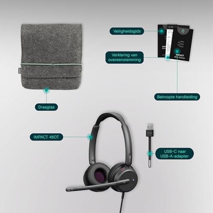Actual product image EPOS IMPACT 460T MS DUO USB-C (Cable, USB-C)