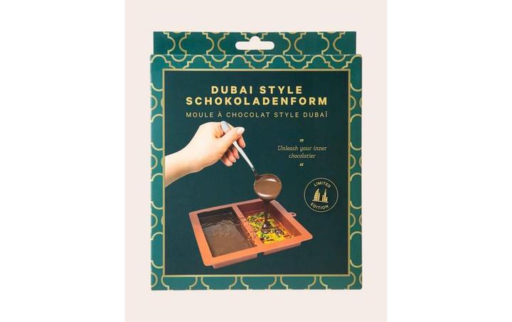 Produktbild Esmée Silikon Dubai Schokoladen Form für Pistazien Schokoladen Tafeln