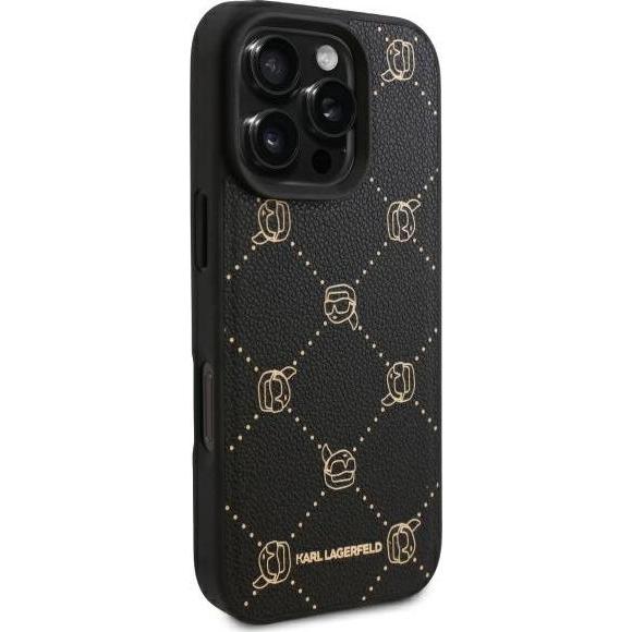 Thumbnail - Karl Lagerfeld KLHMP16LPGKHPHK iPhone 16 Pro 6.3" czarny/black Magsafe Karl Head (Apple iPhone 16 Pro), Smartphone Hülle...