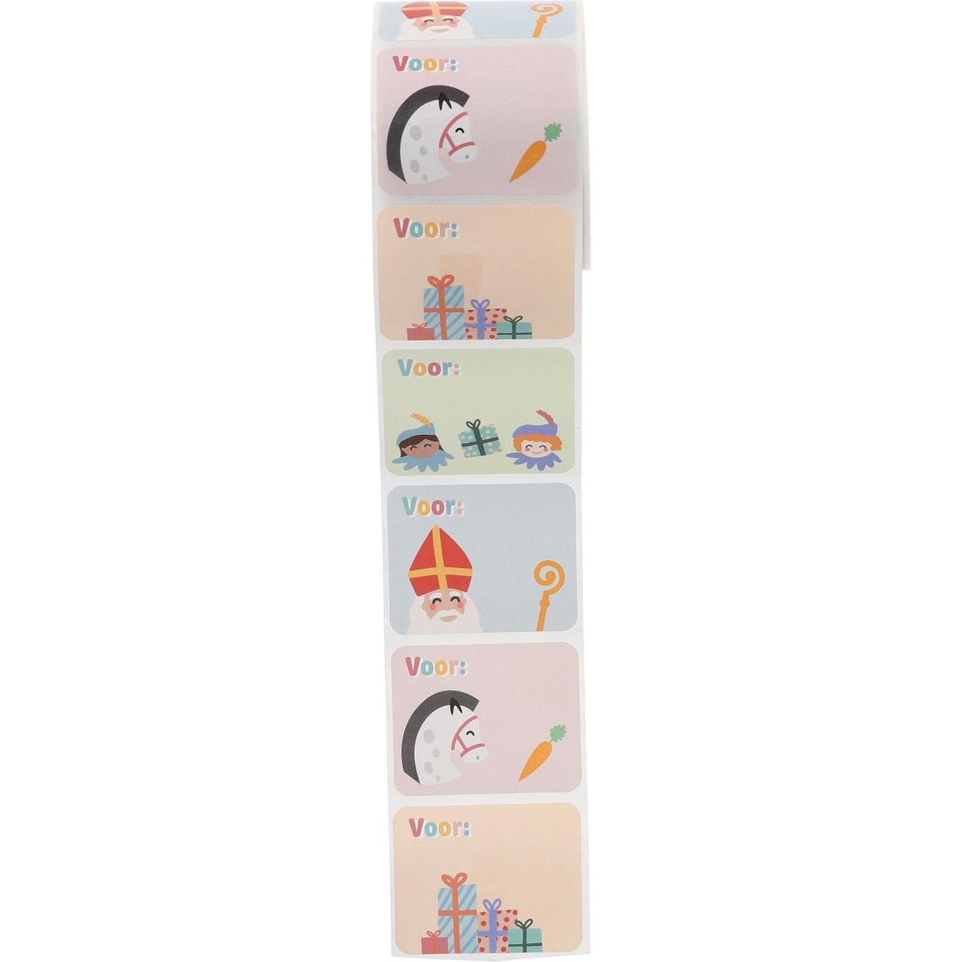 Thumbnail - Folat, Sticker, Namensaufkleber Geschenk - Sint en Pieten - 50 Stück