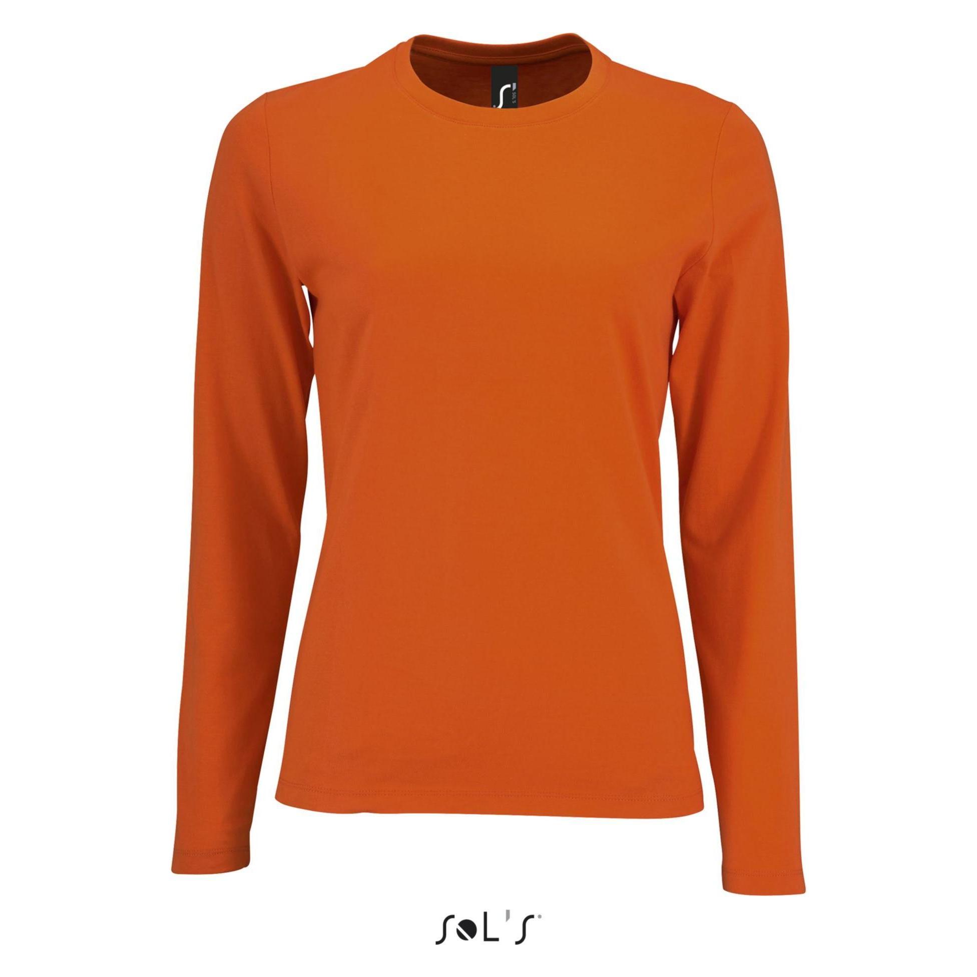Sol's, Damen, Shirts, Imperial Lsl, Orange, (M)