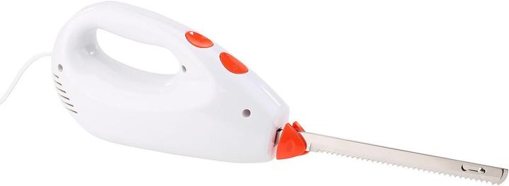 Image du produit Rosenstein & Söhne Couteau électrique avec 2 lames doubles en acier inoxydable et système de sécurité, 180 W (18 cm)