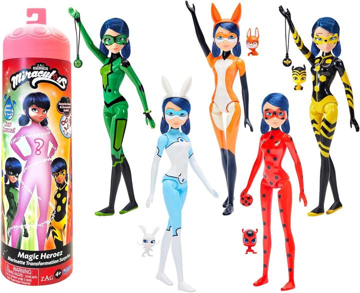 Actual product image Playmates Miraculous - Magic Heroez Reveal Asst. (60-50395)