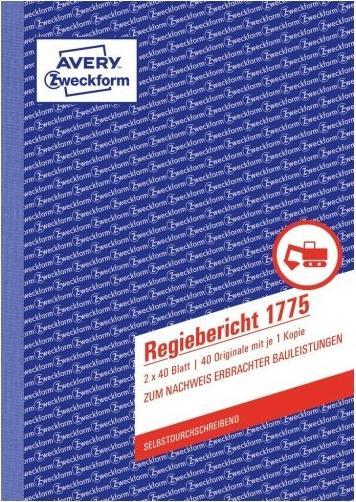 Produktbild Avery Regiebericht (40x)