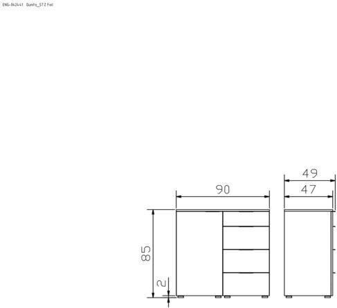 Image du produit Hasena Quinto (90 x 50 x 85 cm)