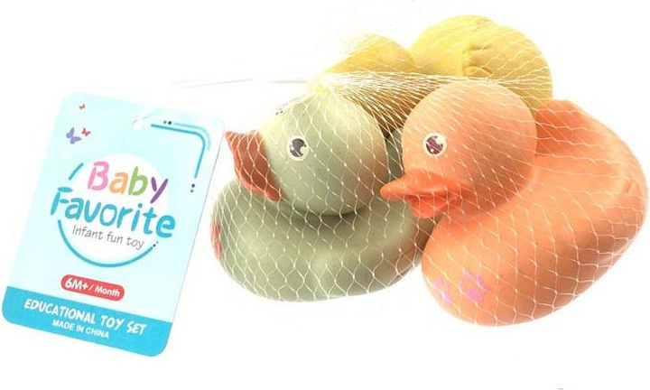 Actual product image Pastel bath ducks, 3 pcs.