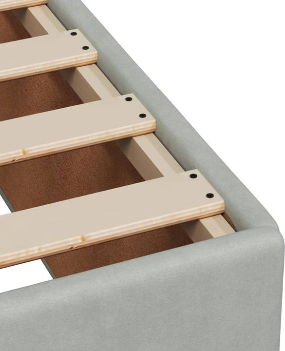 Produktbild vidaXL Bo x springbett mit Matratze 160 x 200 cm Samt (160 x 200 cm)