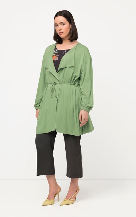 Immagine prodotto Ulla Popken Giacca dal taglio oversize con coulisse e collo asimmetrico (42, 44)