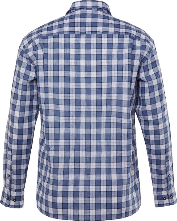 Produktbild Boston Park Leinenmix-Karohemd, Langarm, Kentkragen, Comfort Fit (8XL)