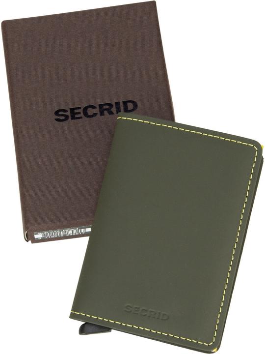 Actual product image Secrid Slimwallet Matte Green & Lime