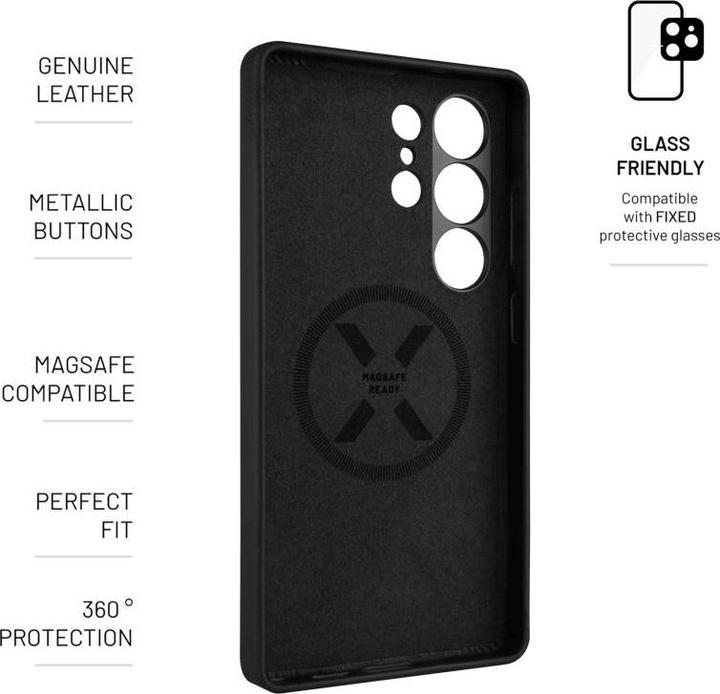 Actual product image Fixed MagLeather for Samsung Galaxy S25 Ultra, black (Samsung Galaxy S25 Ultra)