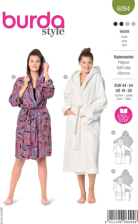 Actual product image Pattern bathrobe