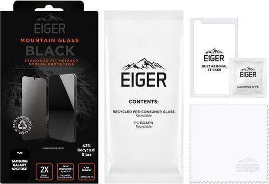 Actual product image Eiger Privacy Sichtschutz-Glas Standard Fit Mountain Glass Black (1 pcs., Samsung Galaxy S25 Edge)