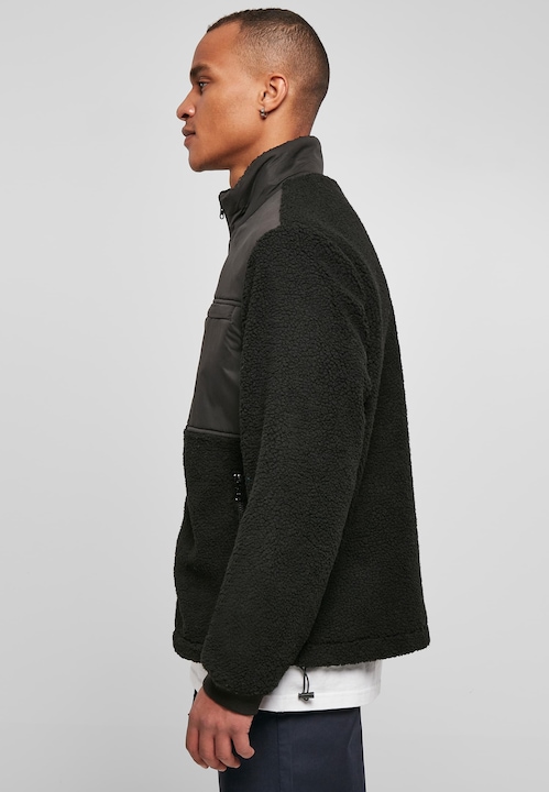 Actual product image Urban Classics Patched Sherpa Jacket - 19441 (5XL)