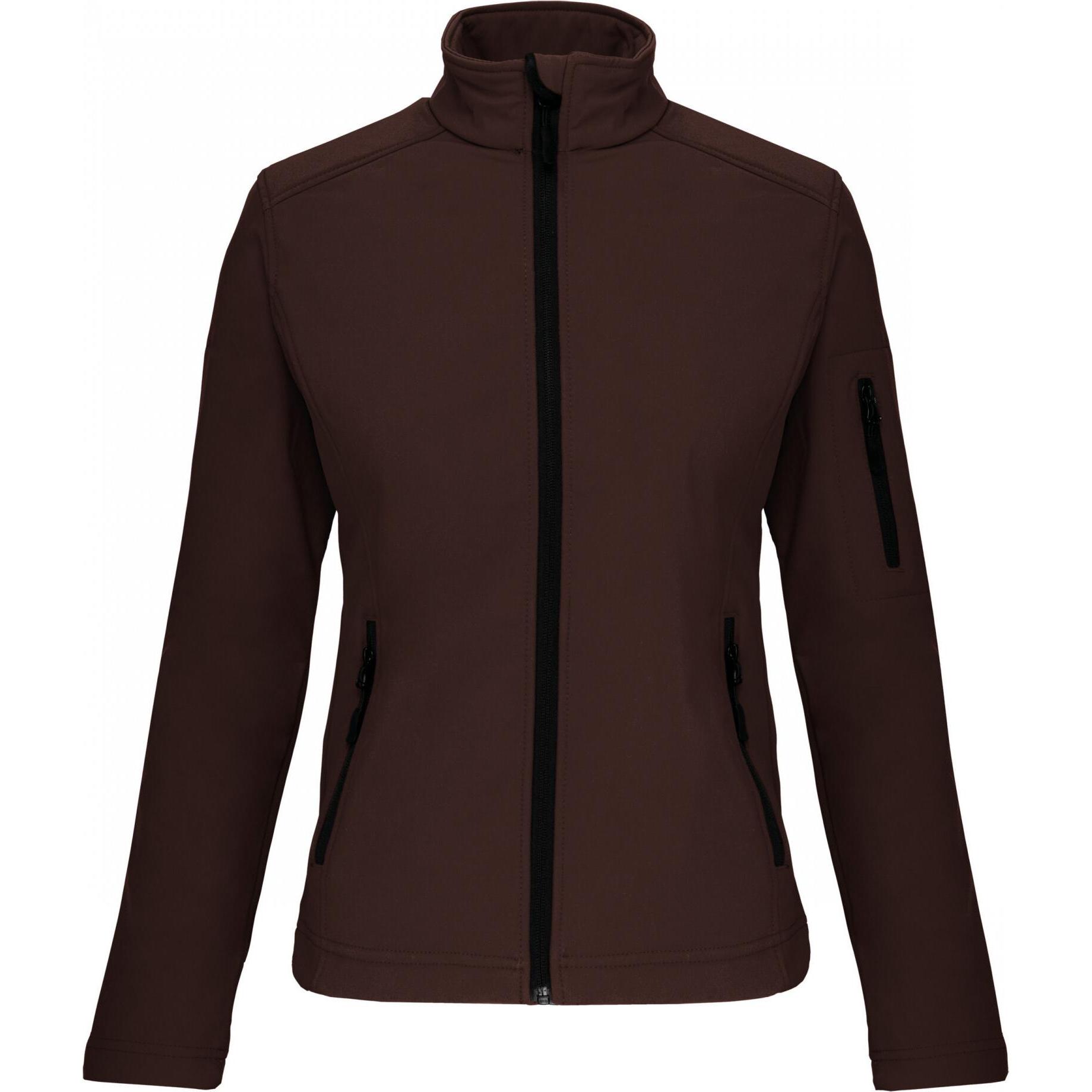 Kariban, Damen, Jacke, Softshell (S), Braun, S