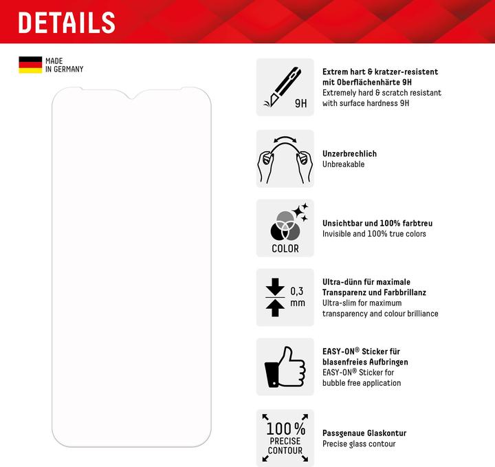 Produktbild Displex Smart Glass, Displayschutzfolie (1 Stück, Samsung Galaxy A14 5G)