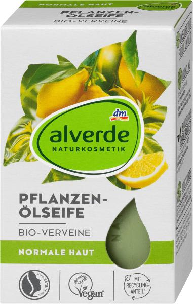 Actual product image dm alverde Vegetable oil soap organic veine (Hard soap)