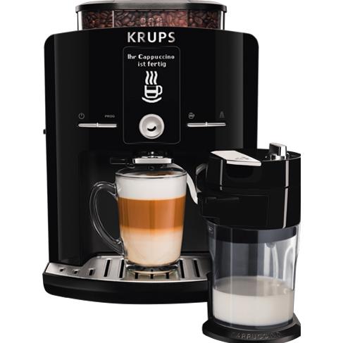 Krups Latt'Espress, Kaffeevollautomat, Schwarz