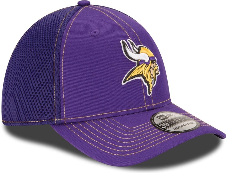 New Era 39Thirty Stretch Mesh Cap - Minnesota Vikings - M/L (M/L)