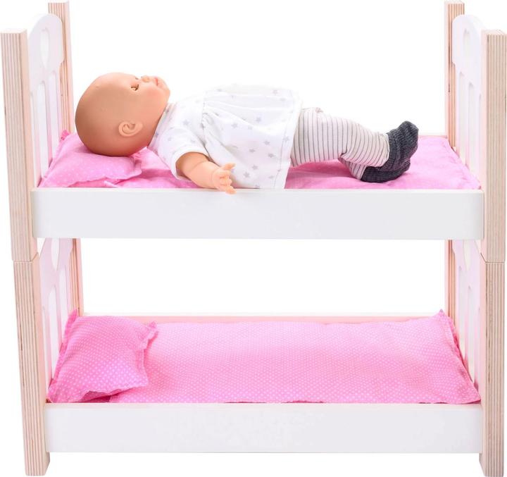 Actual product image Weible Dolls Bunk Bed pink/white