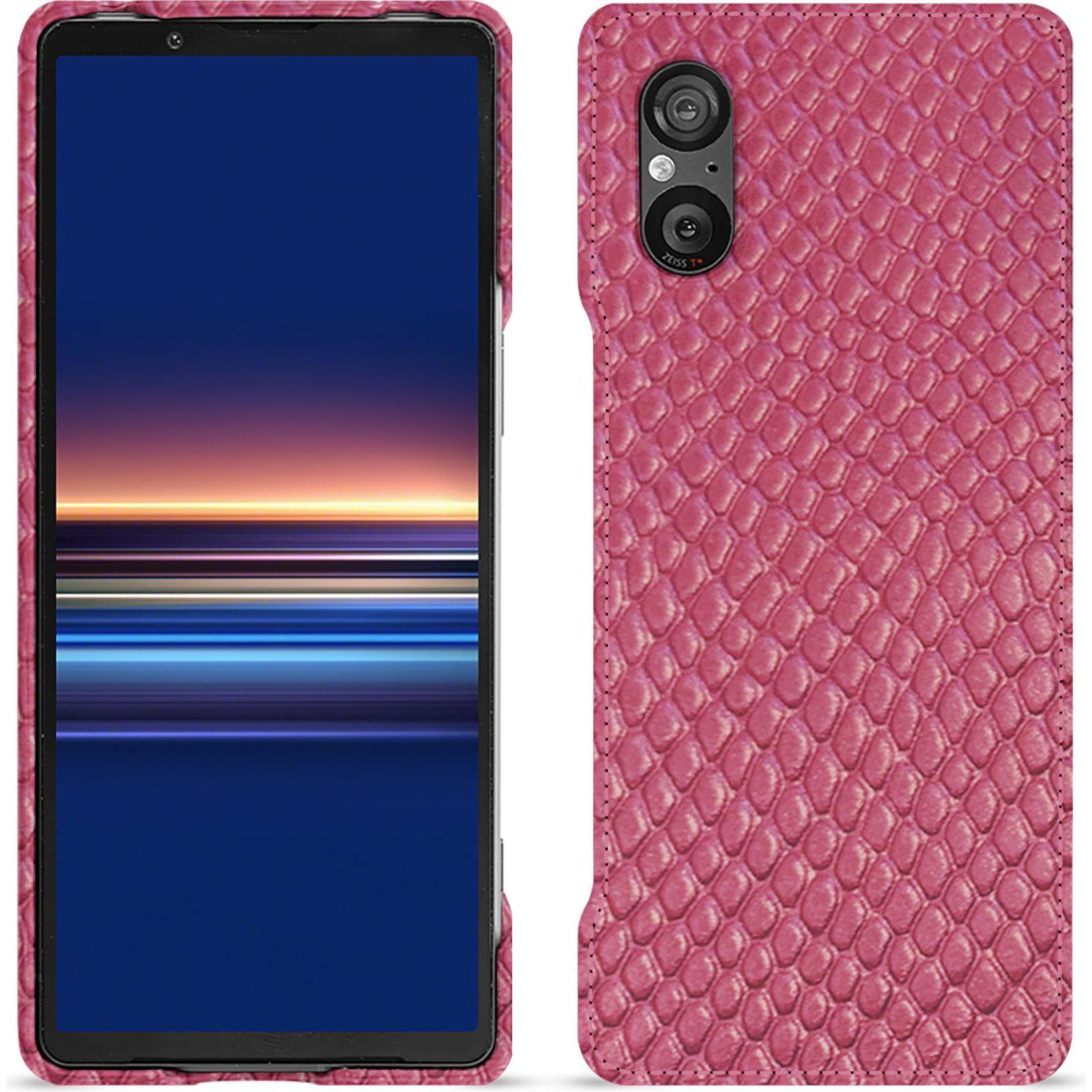 Noreve Lederschutzhülle (Sony Xperia 5 V), Smartphone Hülle, Rosa