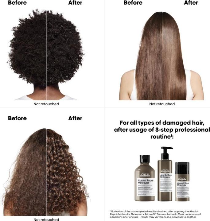 Produktbild L'Oréal Professionnel Absolut Repair Molecular (300 ml, Flüssiges Shampoo)