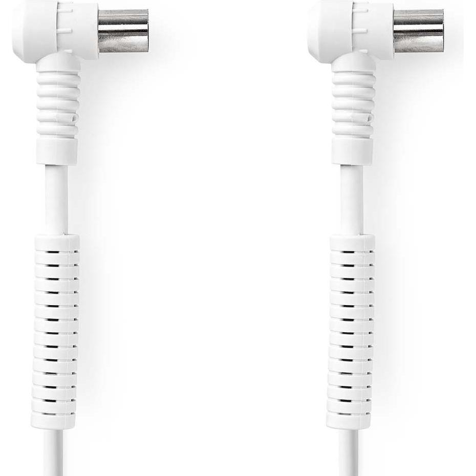 Thumbnail - Nedis Koaxial Kabel IEC (Coax) Stecker IEC (Coax) Buchse Vernickelt 120 dB 75 Ohm 4-fach (120 dB, Antennenkabel), Antenn...