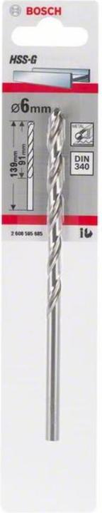 Actual product image Bosch Professional Zubehör Metal drill HSS-G, DIN 340, 3.2 x 69 x 106 mm, 1-pack (3.2 mm)