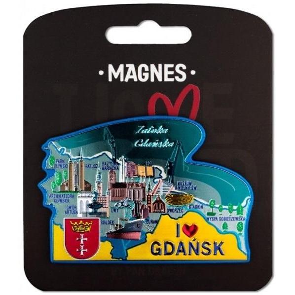 Nuance, Magneti, Magnet Ich liebe Polen Danzig ILP-MAG-A-GD-35