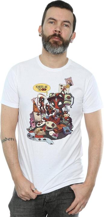 Actual product image Mens Deadpool Merchandise Royalties T-Shirt (L)