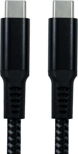 Image du produit RS PRO Câble USB, USB C vers USB C, 1.8m, Noir (1.80 m, USB 3.2, 100 W)