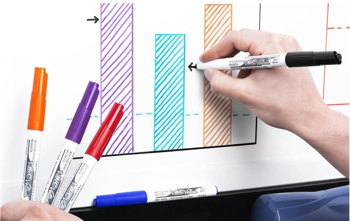 Produktbild Bic Velleda Whiteboard Marker (Mehrfarbig, 1.40 mm, 8 x)