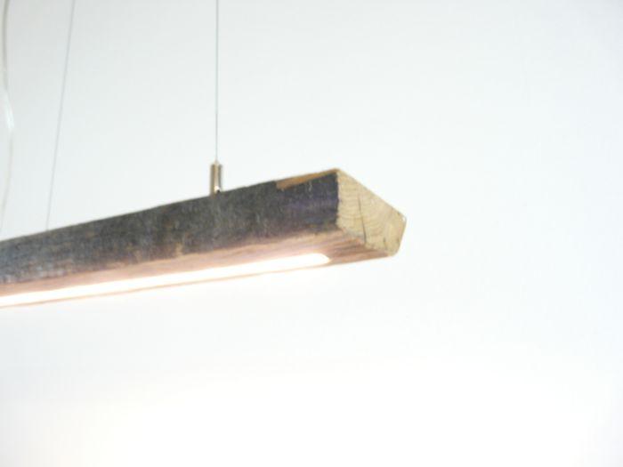 Image du produit Peka-Ideen rustikale LED Hängelampe antik Balken, 106cm (1300 lm)