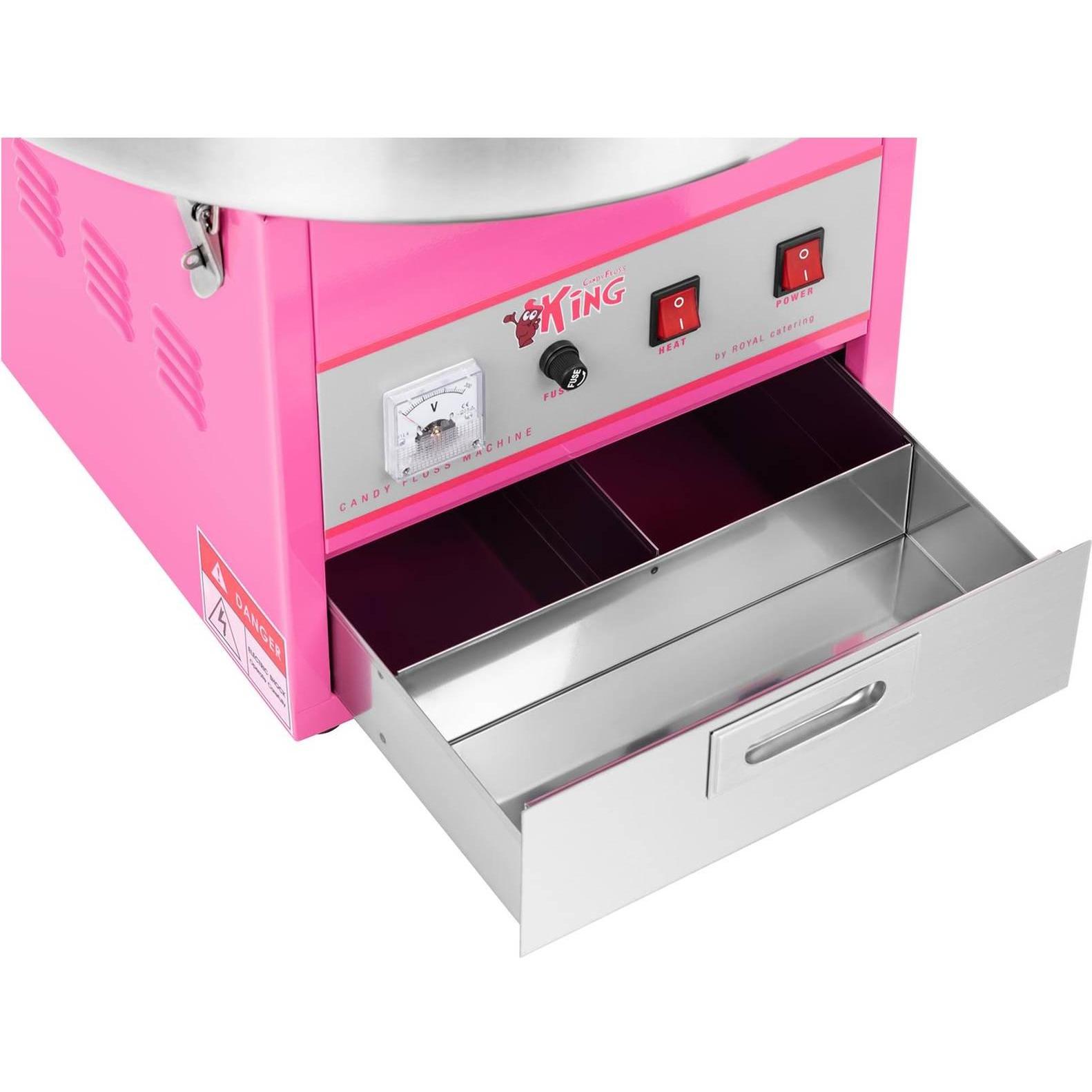 Thumbnail - Royal Catering RCZK-1200E Zuckerwattemaschine, Fun Kitchen, Rosa