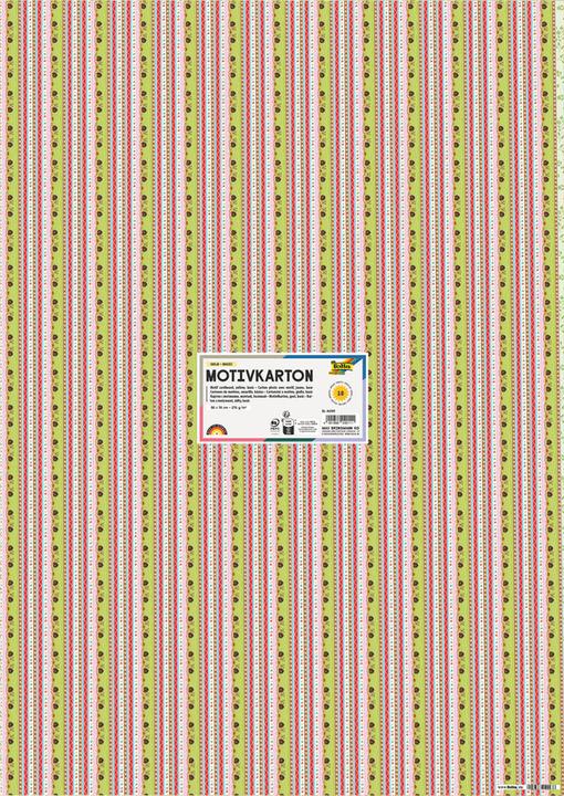 Image du produit Folia Carton à motif "Jardin", 500 x 700 mm, 270 g/qm (270 g/m²)
