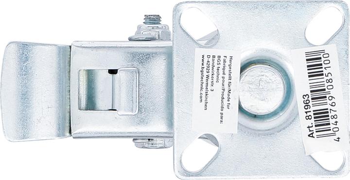 Produktbild BGS Lenkrolle mit Bremse | Gummi | mit Anschraubsockel | Ø 50 mm