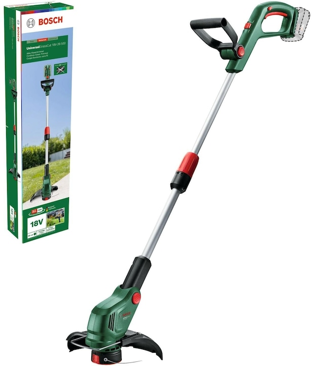 Bosch Home & Garden Coupe-bordures sans fil UniversalGrassCut 18V-26-500 Solo (Fils coupe-herbe)