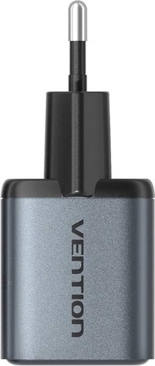 Immagine prodotto Vention GaN USB-C + USB-A 30W Charger (Gray) (30 W)